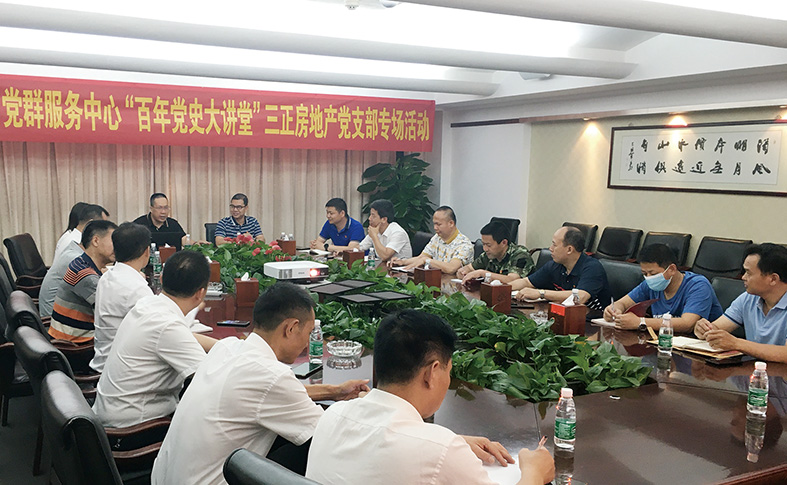 三正房地產(chǎn)黨支部舉行“百年黨史大講堂”主題黨日活動.jpg 三正房地產(chǎn)黨支部舉行“百年黨史大講堂”主題黨日活動.jpg